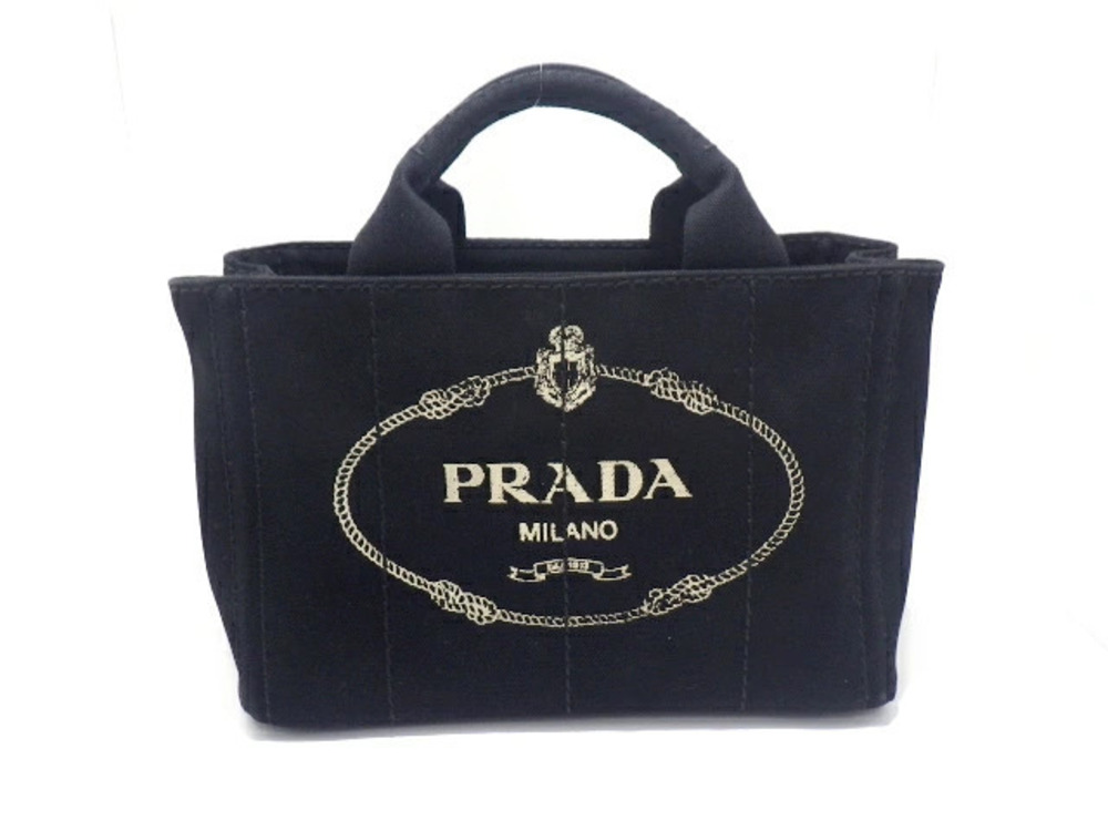 Prada Canapa handbag canvas black